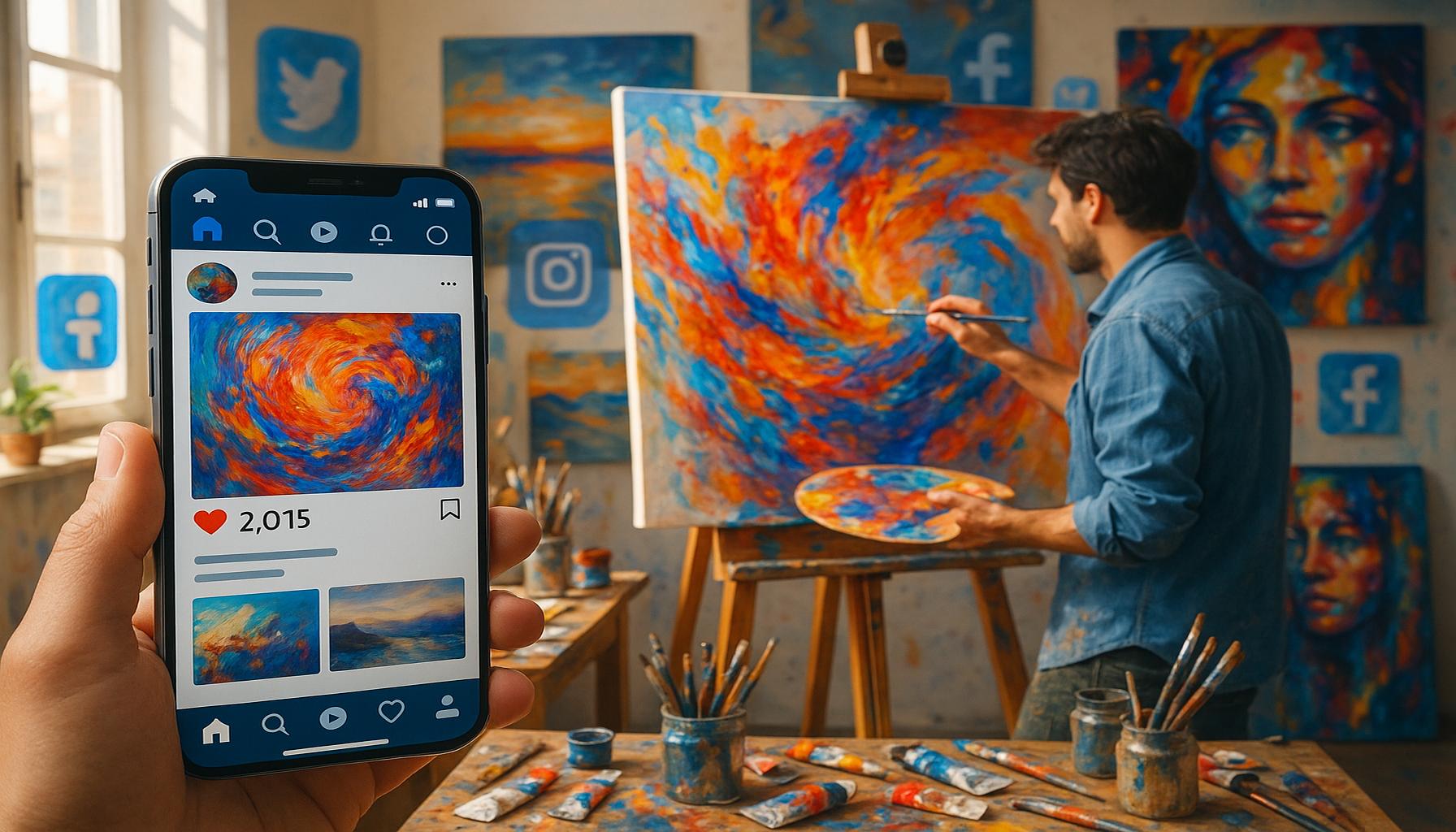 Exploring the Impact of Social Media on Artistic Expression and Interaction