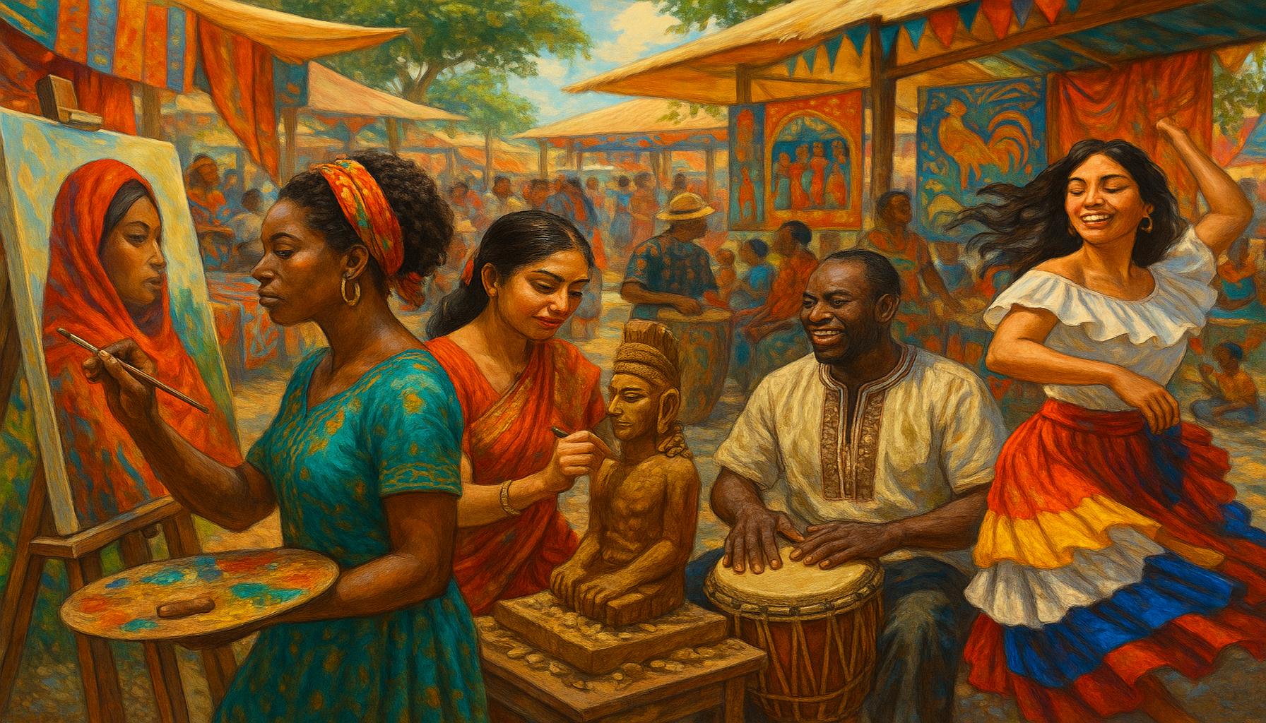 The Role of Art in Shaping Cultural Identity: Artistic Expression as a Reflection of Personal and Community Roots