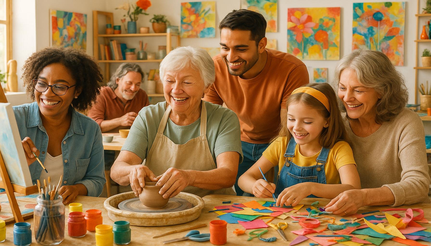 The Psychological Benefits of Engaging in Creative Hobbies Through Social Interaction